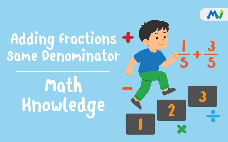 Adding Fractions same denominator math tutoring and learning